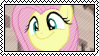 a gif of fluttershy swaying and noding her head with a smile, until pinkie pie comes on screen and shakes her head to reprimand fluttershy. Fluttershy looks shocked, then she cowers and her eyes shine.